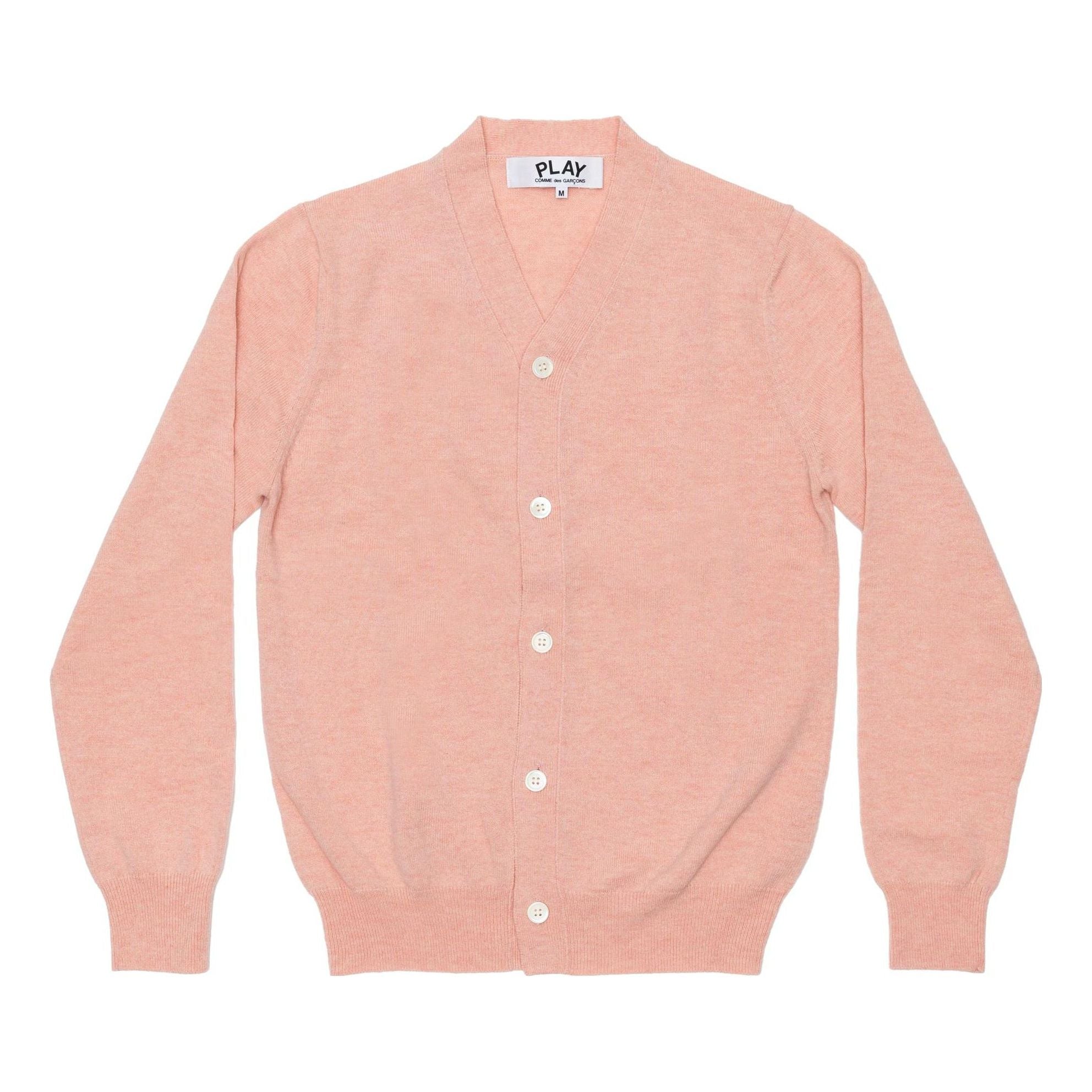 

Кардиган COMME des GARCONS PLAY Cardigan Pastel Series Sleeve Heart 'Pink' AZ-N092-051-5, розовый