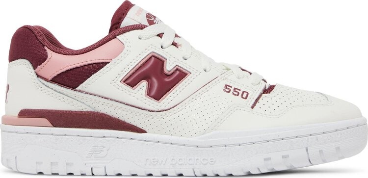 Кроссовки Wmns 550 'Washed Burgundy', белый
