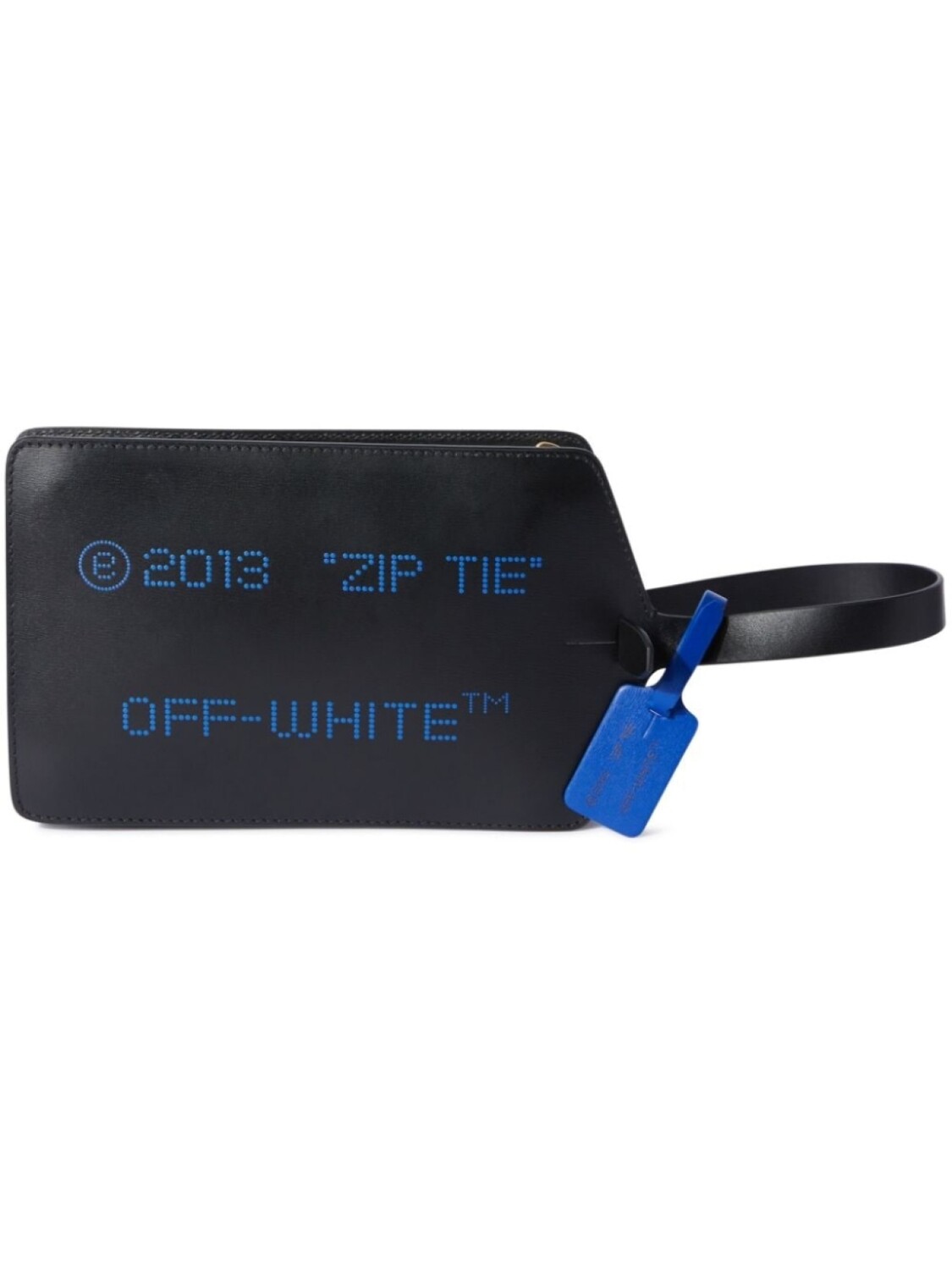 

Off-White клатч Zip Tie среднего размера, черный
