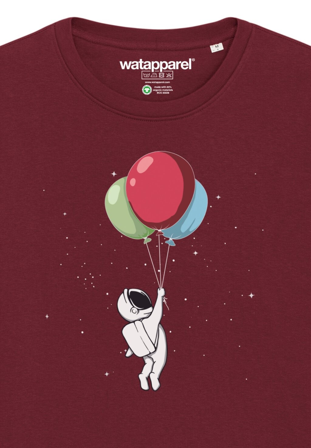 

Толстовка LITTLE BALLOON ASTRONAUT watapparel, темно-красный
