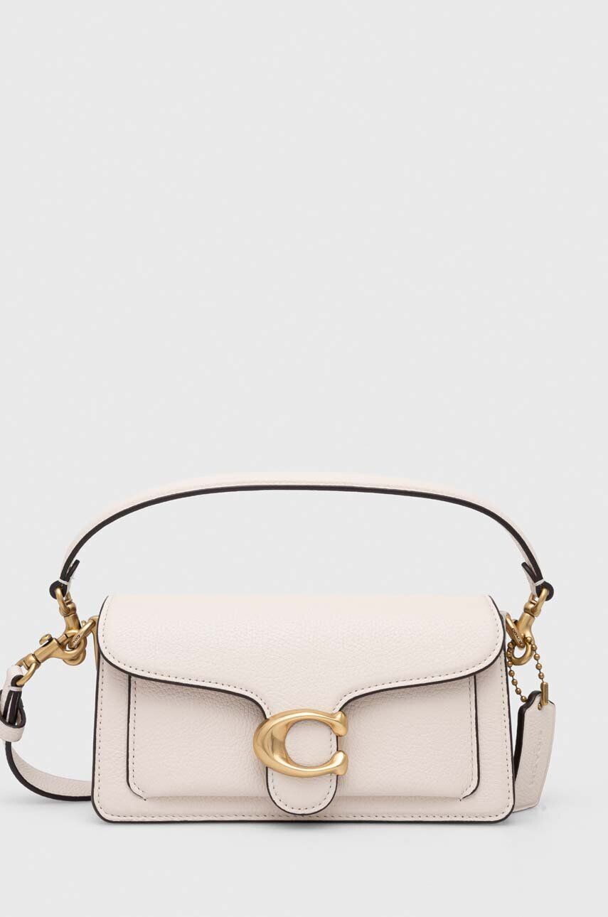 

Кожаная сумка через плечо Tabby Bag 20 Coach, бежевый