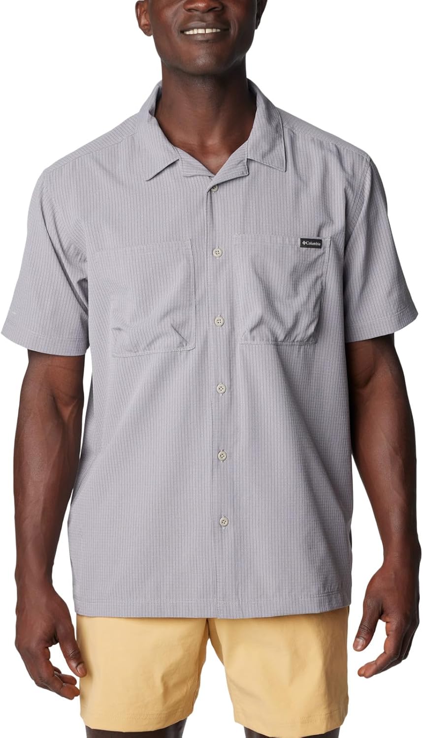 

Рубашка Columbia Mens Black Mesa Lightweight с коротким рукавом, Flint Grey