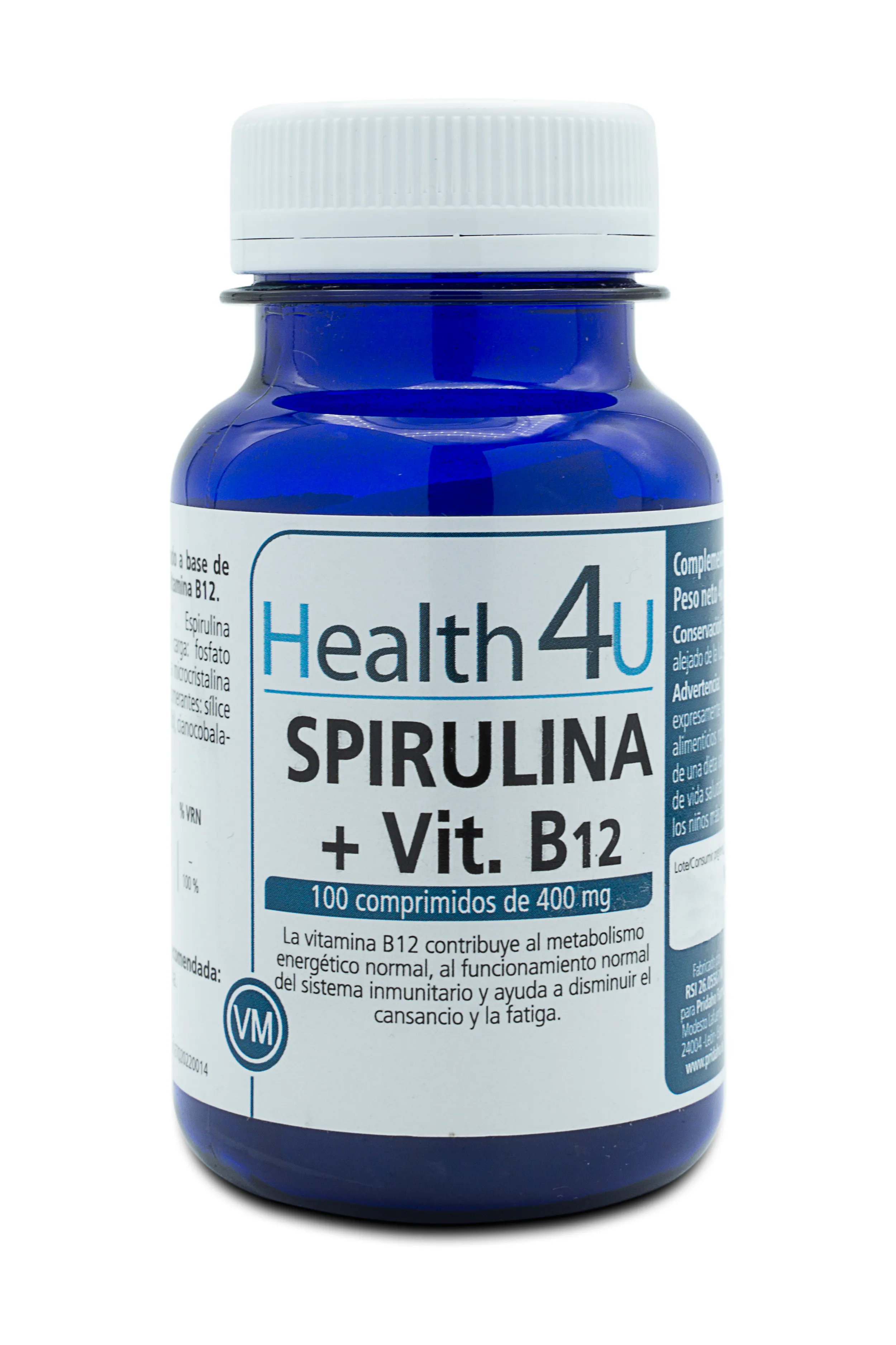 

Улучшает иммунную систему Spirulina + Vitamina B12 H4U, 100 UD