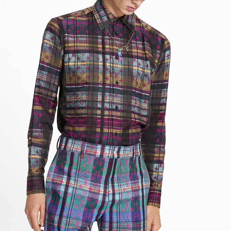 Новые квартальные продукты LV Shirt Men Multicolor Louis Vuitton, цвет Multicolor — фото 3