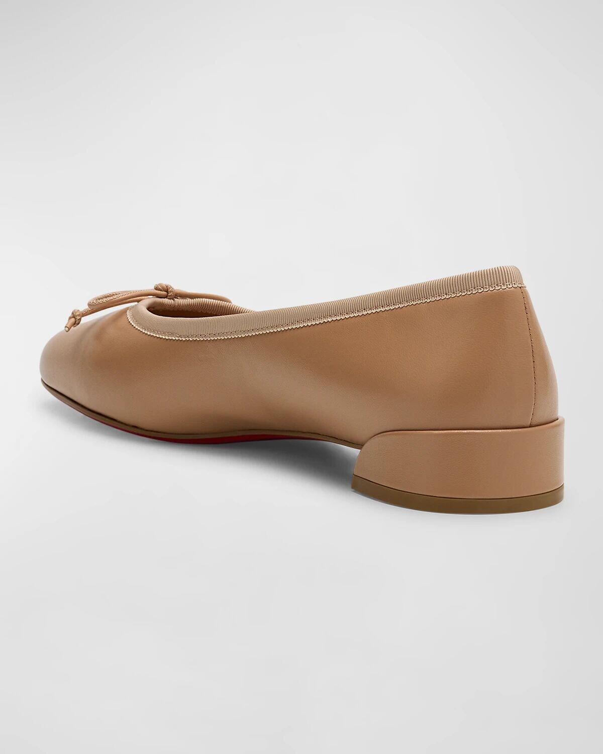 Кожаные балетки Sweet Jane на красной подошве Christian Louboutin, красный — фото 3