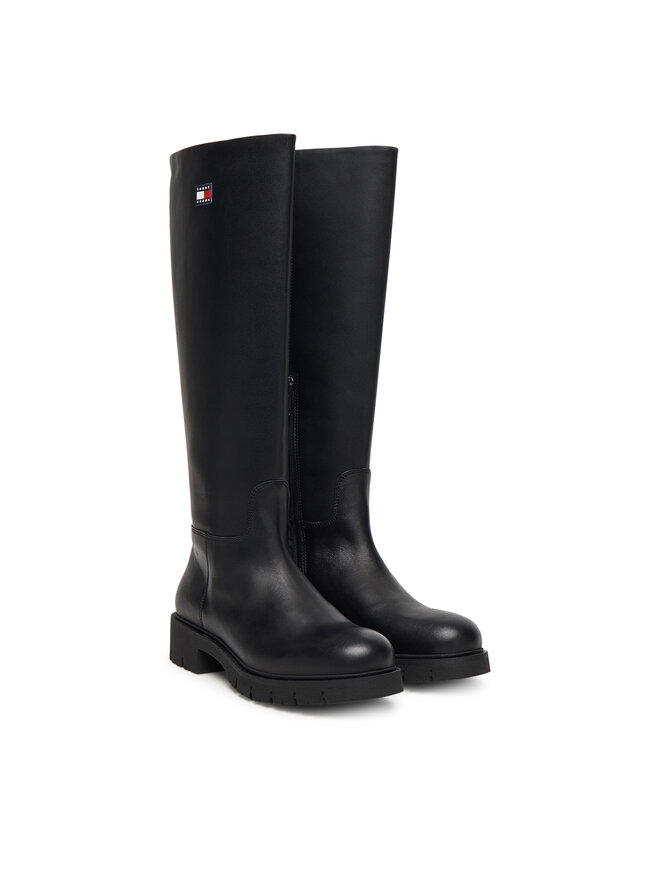 Сапоги Tjw Stretchy Long Shaft Boot EN0EN02828 Tommy Jeans, черный — фото 2
