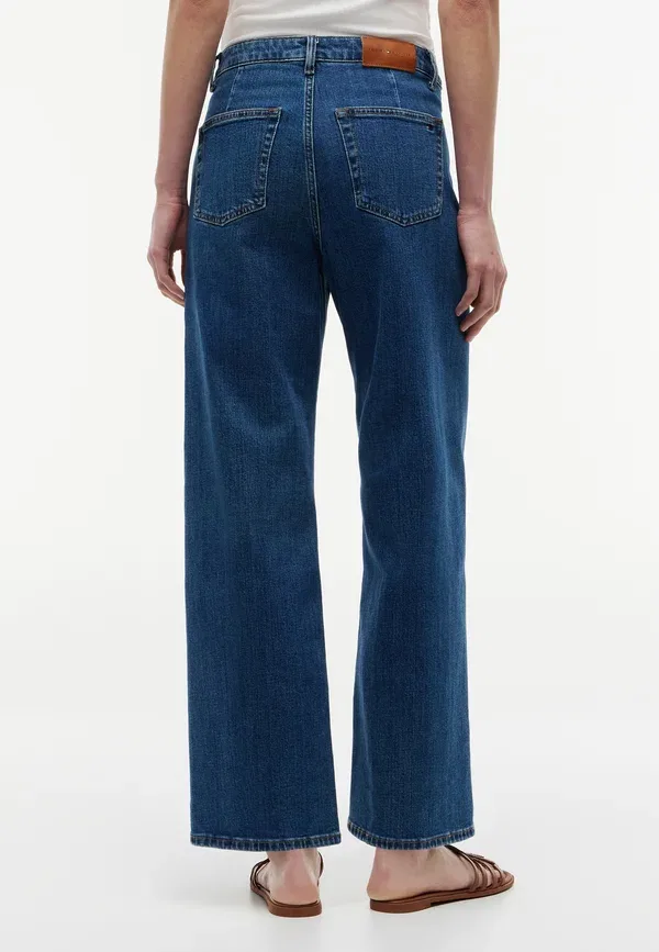 Джинсы Tommy Hilfiger Wide Leg Rian HW Ankle Wide Leg, синие — фото 3