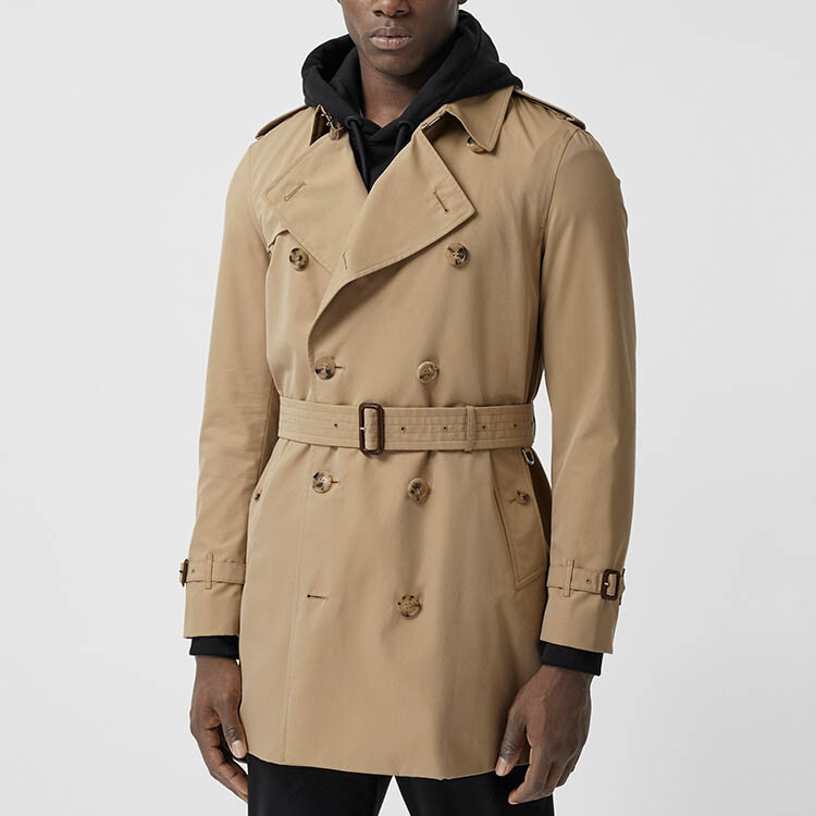 Пальто мужское Burberry, классическое, коричневый — фото 2