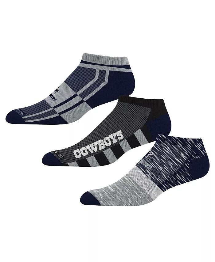 

Комплект из трех носков для неявки Dallas Cowboys Stripe Stack For Bare Feet, серый