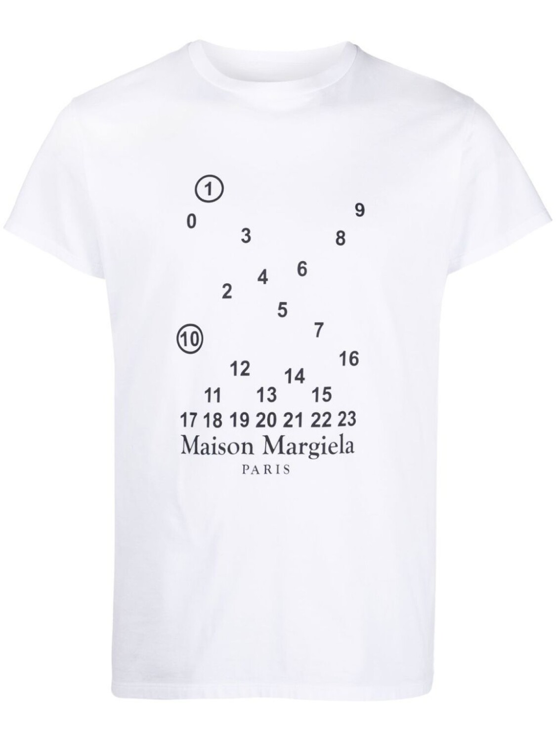 

Maison Margiela футболка с узором, белый