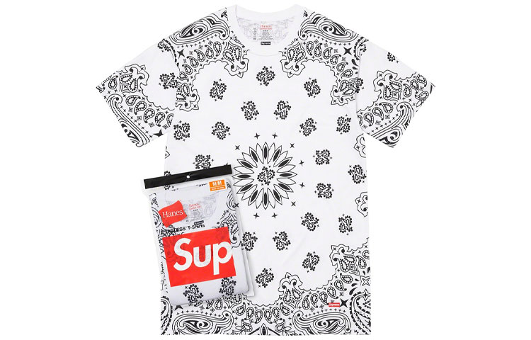 Hanes Bandana Tagless Футболки 2 шт Supreme, 2 шт (Красный) — фото 3