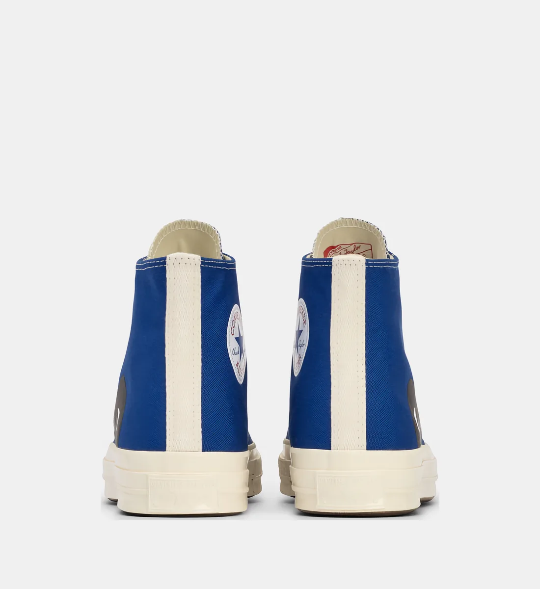 Высокие кеды Comme des Garçons PLAY X Converse из хлопка, голубой — фото 3