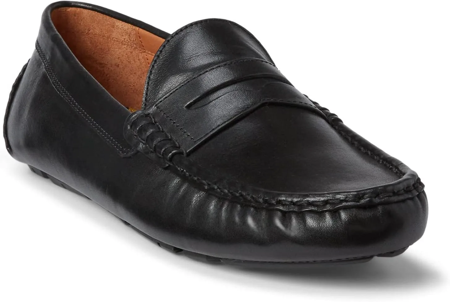 Лоферы Polo Ralph Lauren - Anders Penny Driver - Brown, черный — фото 4