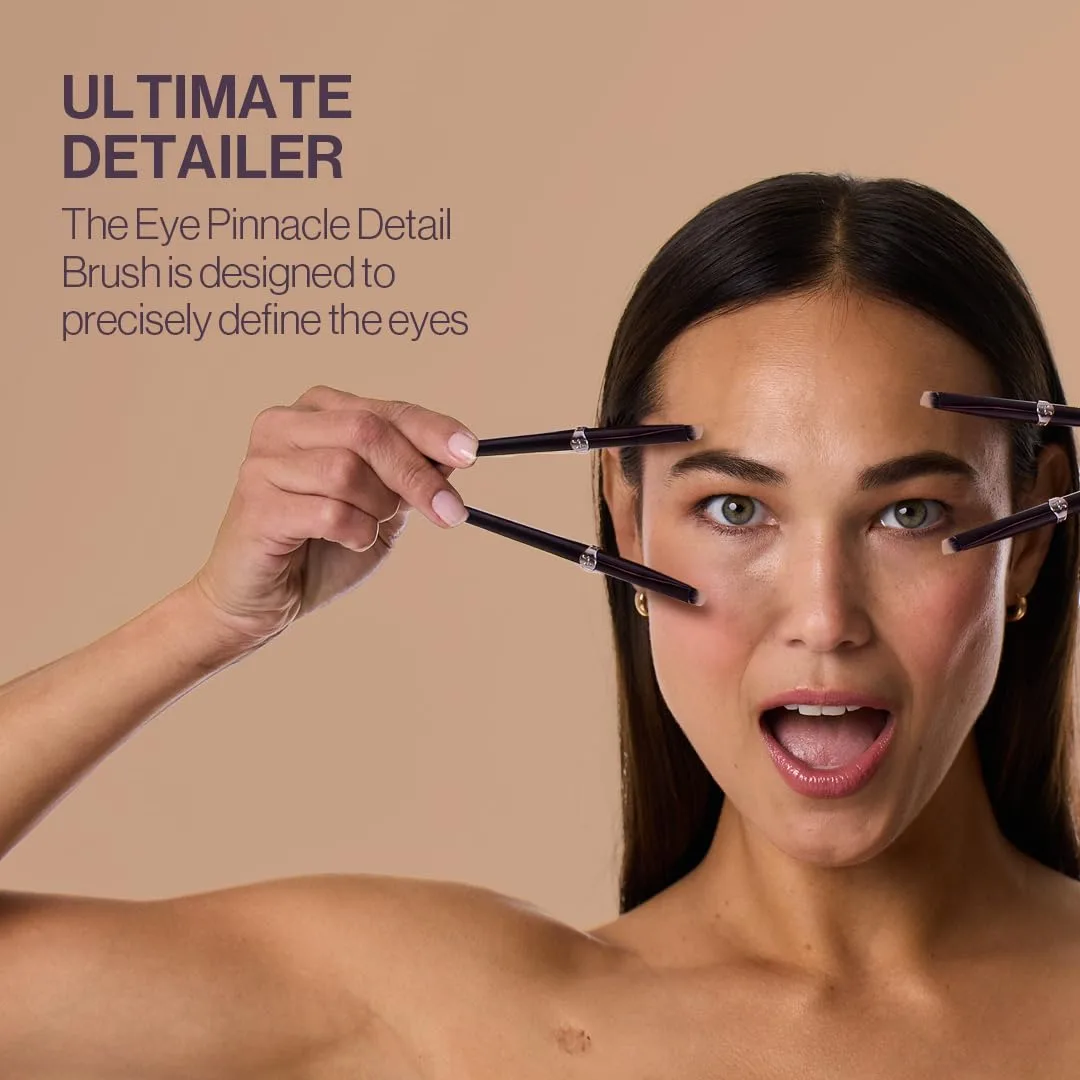 Кисть для детализации Anisa Beauty Eye Pinnacle Detail | Точная кисть для теней, подводки и бровей | Мягкие синтетические волокна для растушевки консилера, жидких и рассыпчатых текстур | Cruelty-Free — фото 2