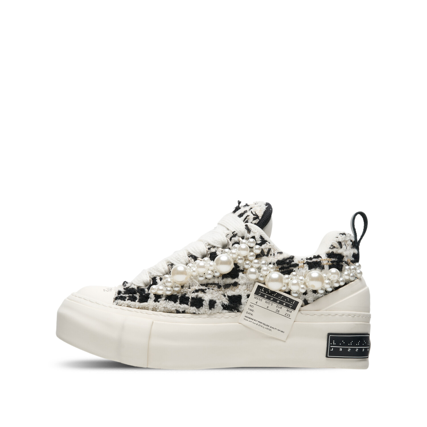 

Nougat Canvas Shoes Unisex Low-top White Xvessel