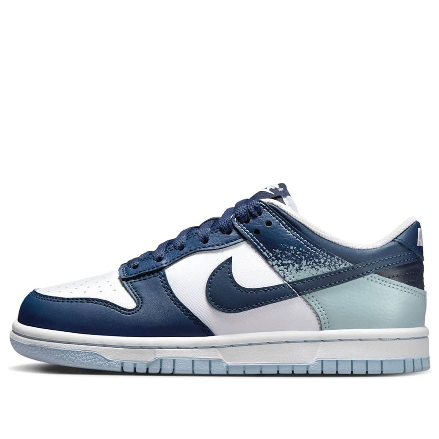 

Кроссовки (GS) Nike Dunk Low 'Blue Splatter', синий