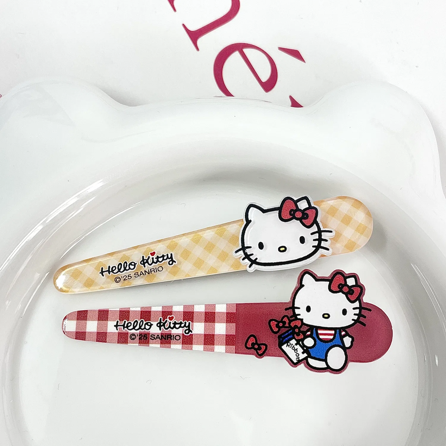 Заколки для волос Hello Kitty Sanrio акриловые — фото 3