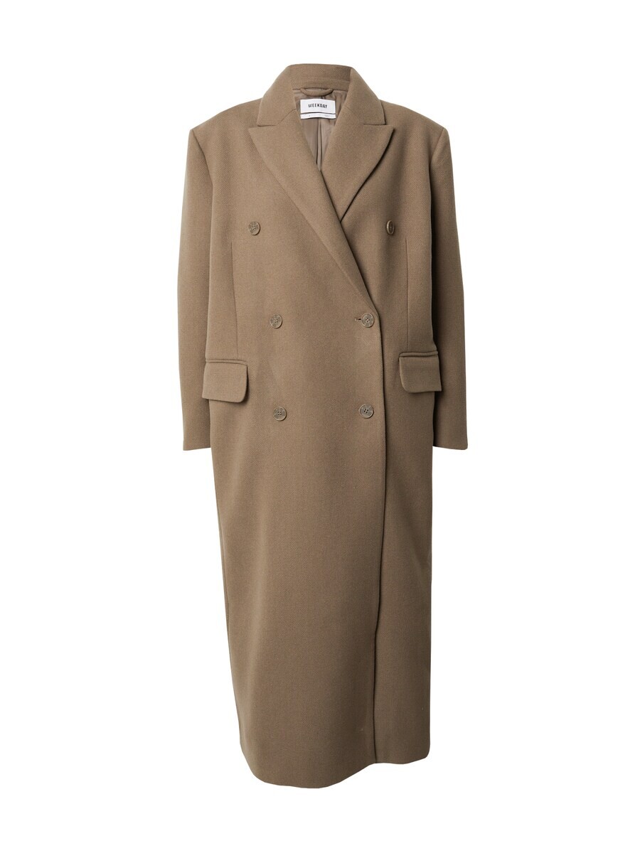 

Шерстяное пальто WEEKDAY Between-Seasons Coat Alex, цвет brocade