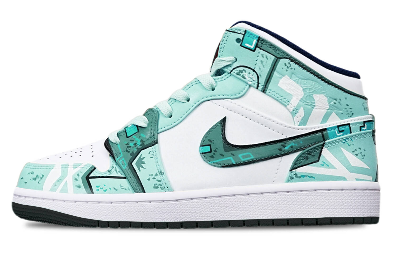 

Кроссовки Air Jordan 1 Vintage Basketball Shoes Women's High-Top White