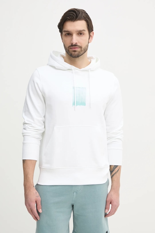 

Хлопковая толстовка Calvin Klein Jeans, белый