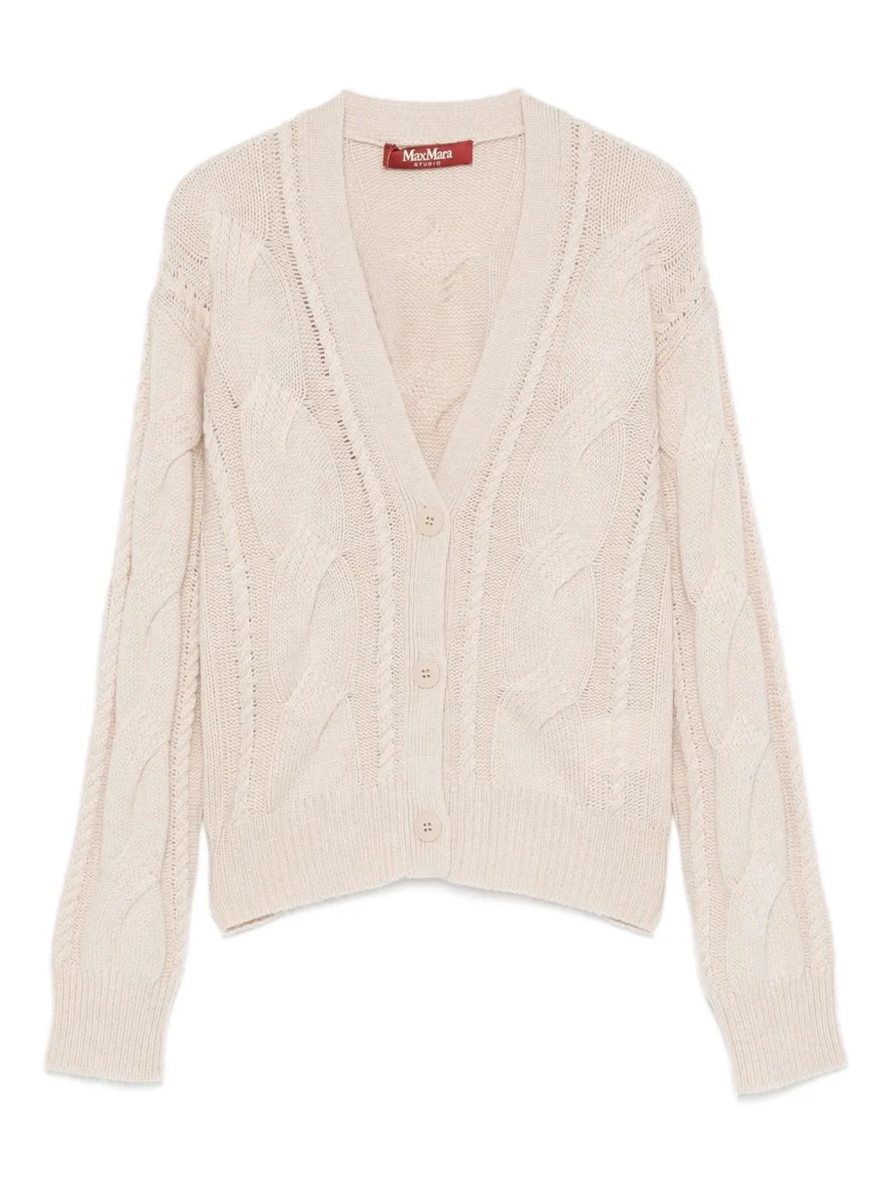 

Кардиган фактурной вязки MAX MARA, нейтральный