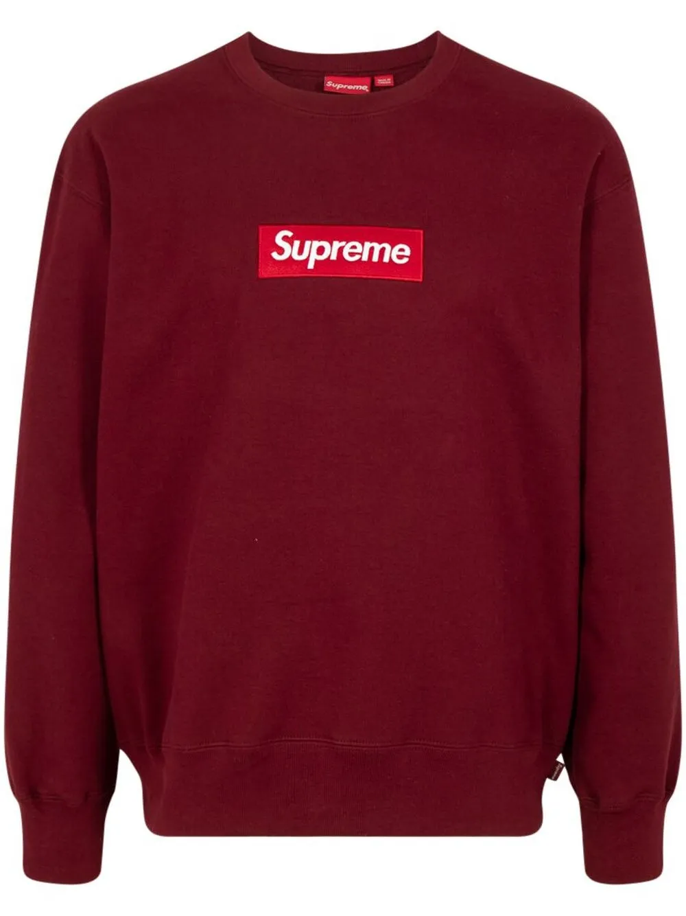 

Толстовка Box Logo с круглым вырезом Supreme, красный