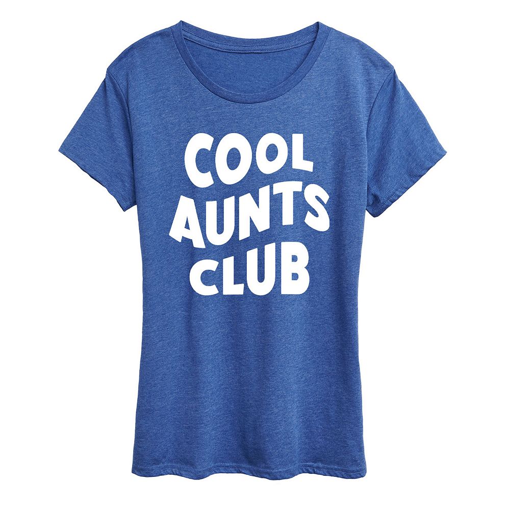 

Женская футболка с графическим рисунком Cool Aunts Club Licensed Character, цвет Heather Royal Blue