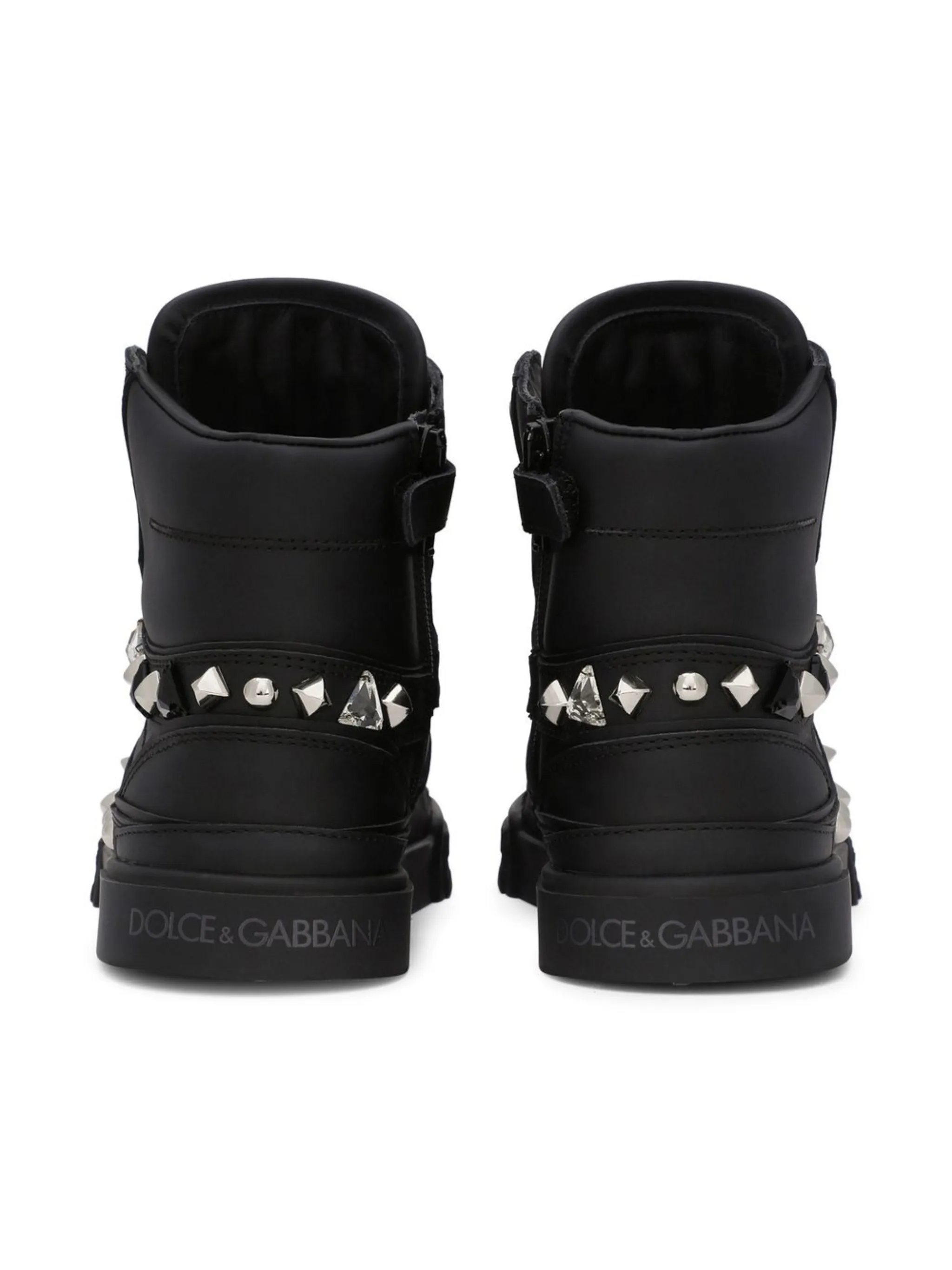 Высокие кроссовки Portofino Dolce & Gabbana Kids, черный — фото 3
