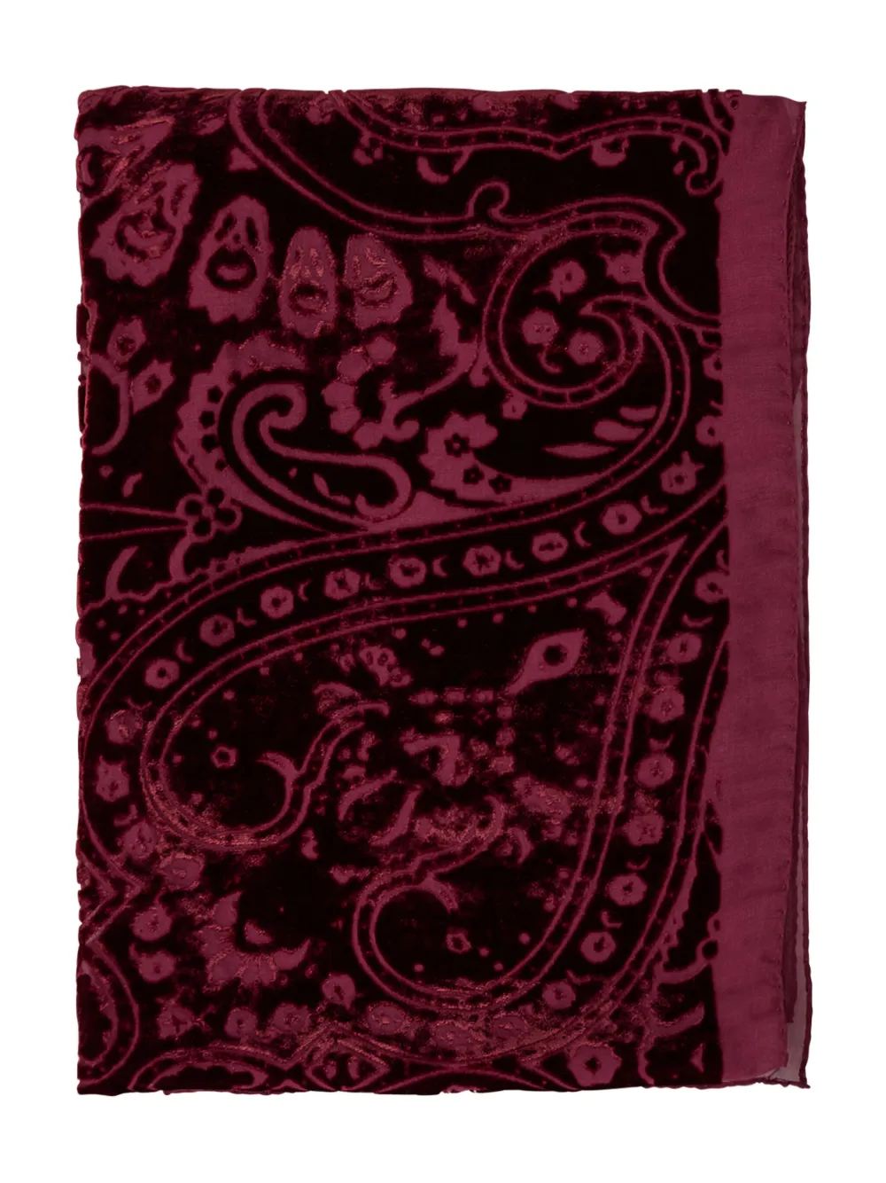 

Бархатный платок с узором пейсли ETRO, красный