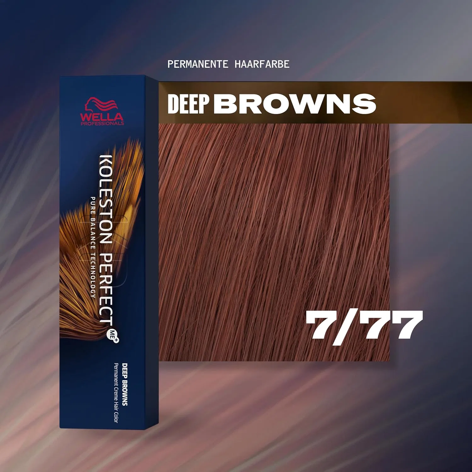 Стойкая краска для волос «Koleston Perfect Me KP Deep Browns 7/77» от WELLA Wella Professionals, Brown — фото 2