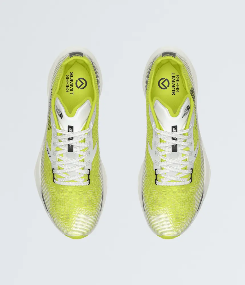 Кроссовки Summit Series VECTIV Sky 2 The North Face, White Ash/Sulphur Spring Green — фото 2