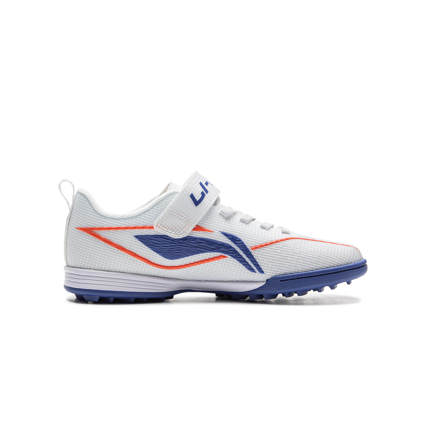 LINING YOUNG Футбольные бутсы low top стандартные white/dark blue детские — фото 3