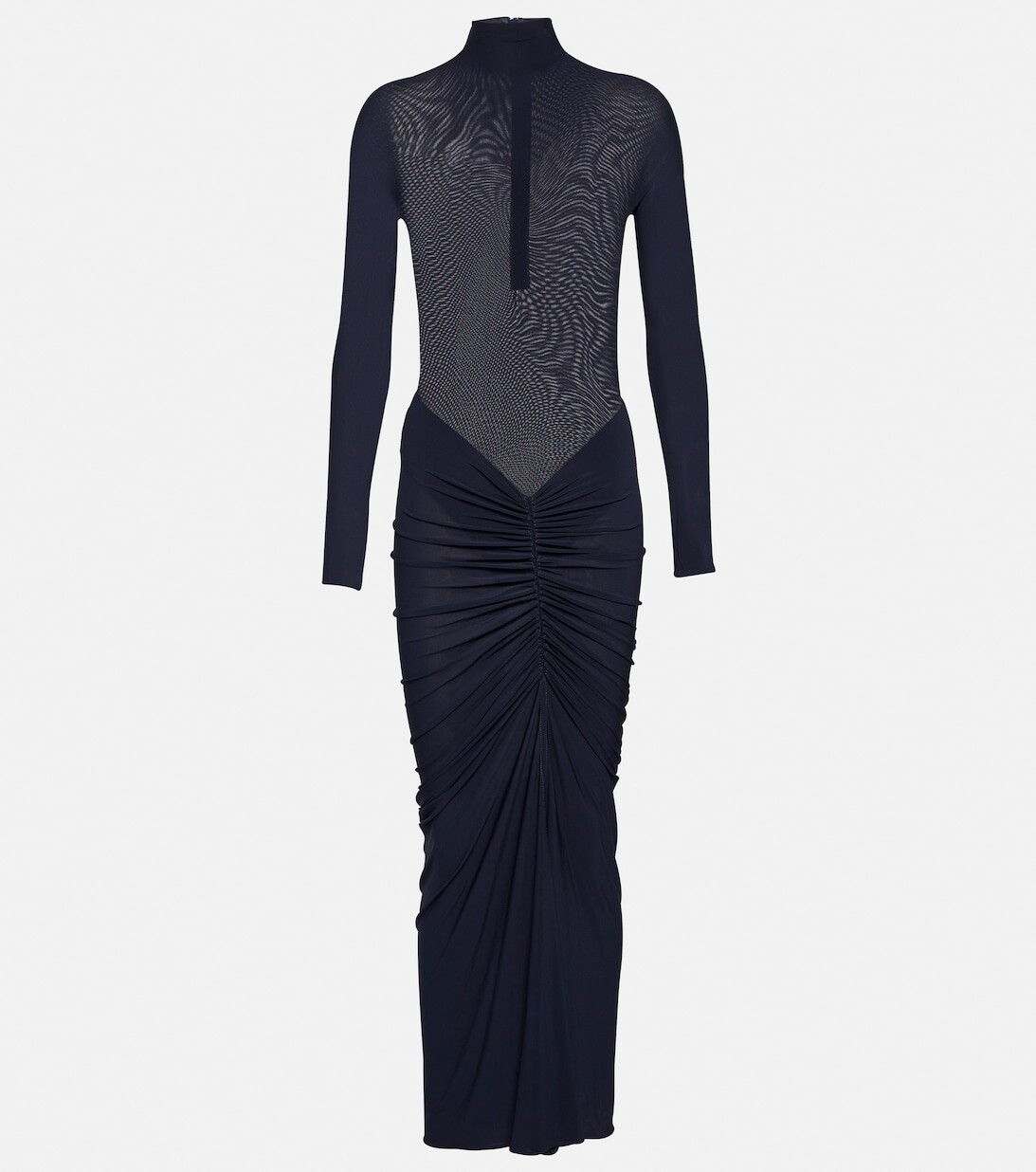 

Платье макси с рюшами ALAÏA, коричневый