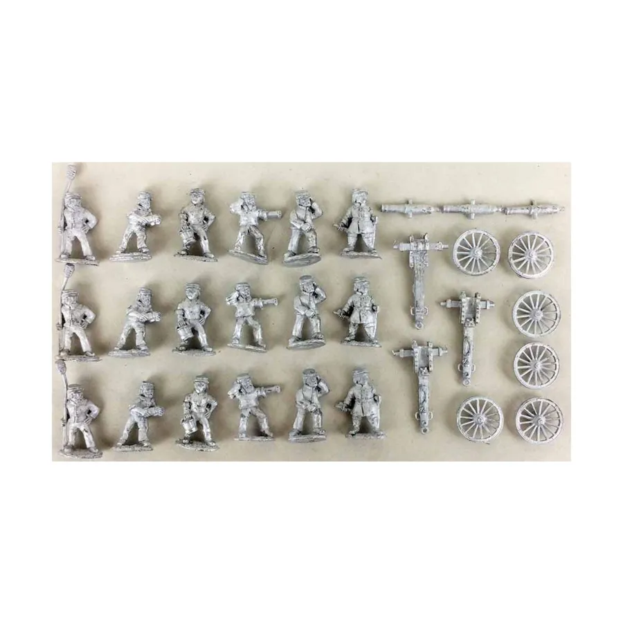 

6-фунтовая артиллерийская батарея полевой артиллерии, American Civil War - Confederate Army (28mm)