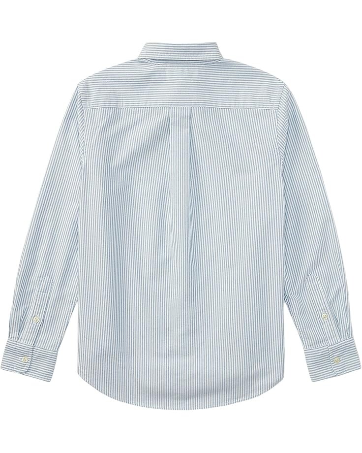 Рубашка Polo Ralph Lauren Kids Striped Cotton Oxford Shirt, цвет Light Blue Stripe — фото 2