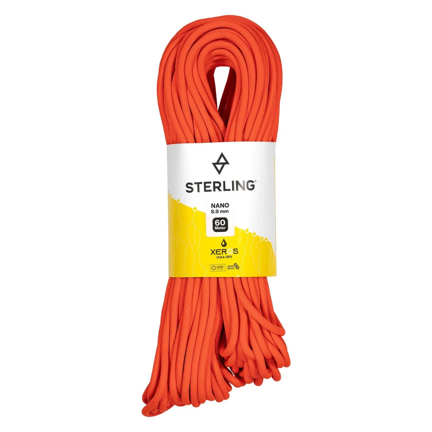 

Нанокосмическая сухая веревка 8,9 мм Sterling, Orange