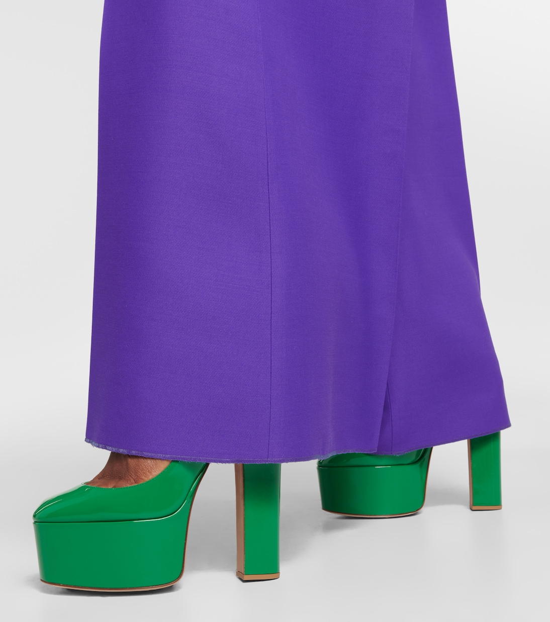 Туфли-лодочки Tan-Go 155 из кожи на платформе Valentino Garavani, Gea Green — фото 4