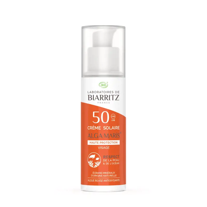 

Солнцезащитный крем Crema Solar Facial Spf50 Alga Maris Lab Biarritz, 50 мл