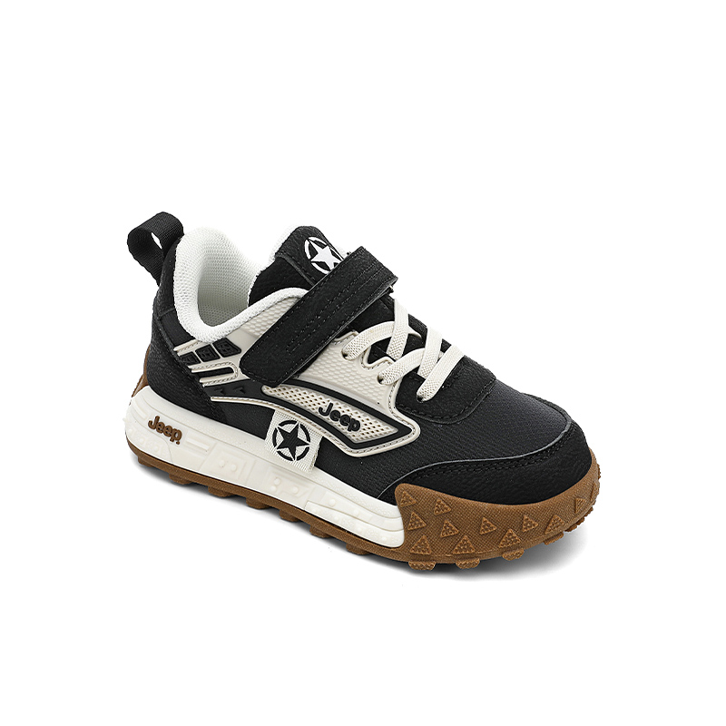 Jeep Running Collection Slip Resistant Anti Kick Breathable Lightweight Cushioning Low top Skateboard Shoes Black Beige — фото 3