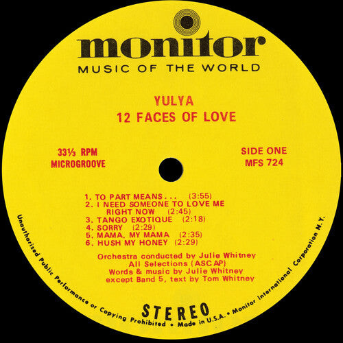 

CD диск Yulya: Twelve Faces of Love