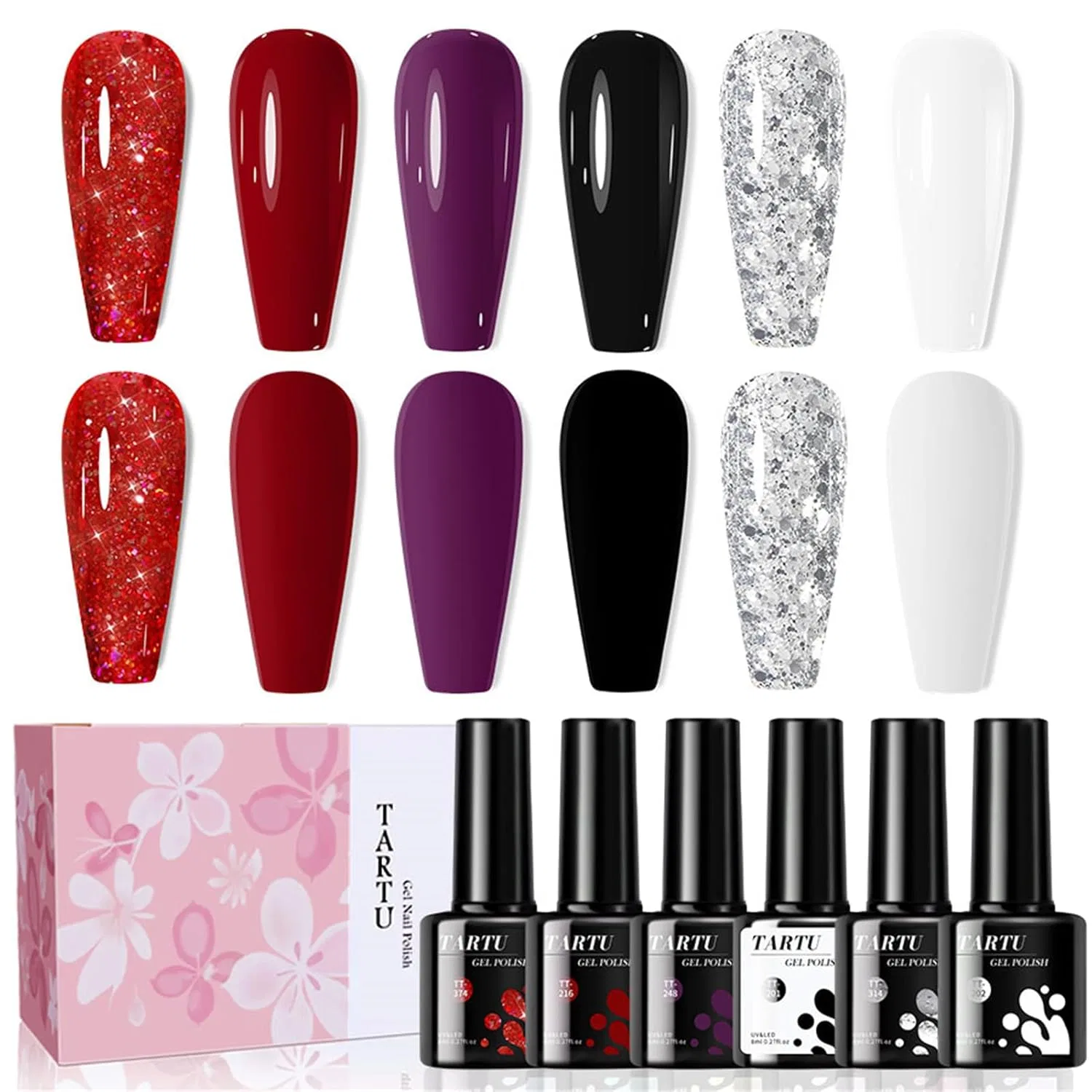 Набор из 6 гель-лаков «Cat Eye, Jelly & Paillettes» от TARTU (TT6085) Tartu, Tt6084