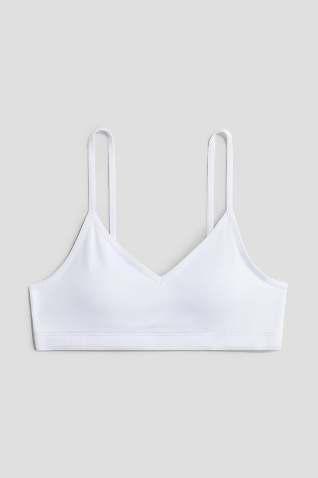 

Укороченный топ с подкладкой H&M, белый