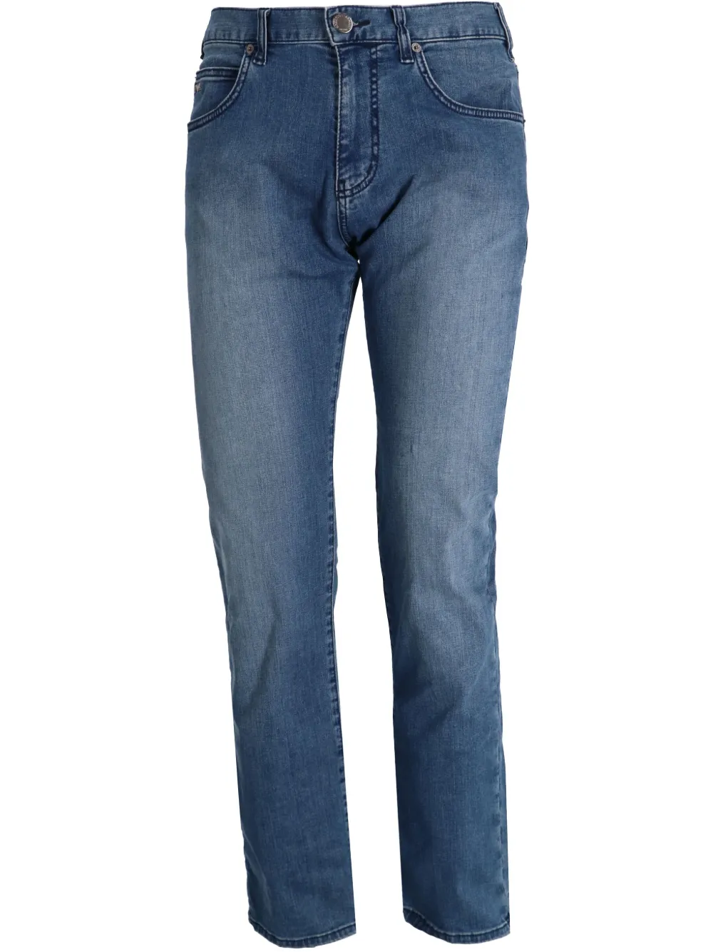 

Хлопковые джинсы EMPORIO ARMANI, синий