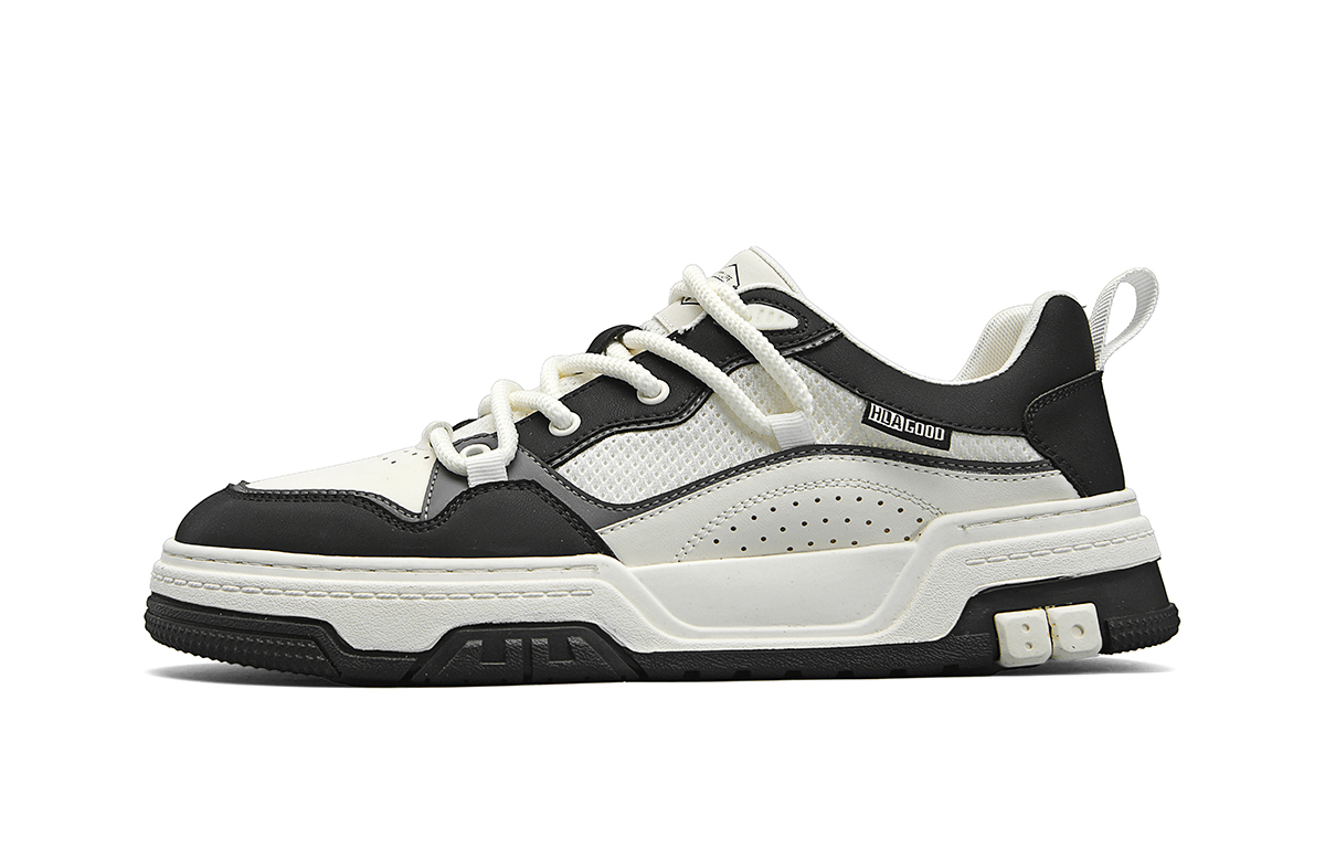 

Низкие скейтбордистские кроссовки для мужчин HLA, белый черный