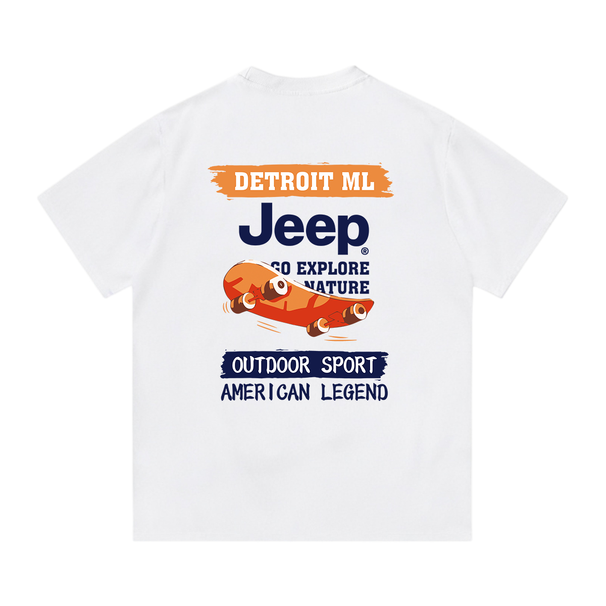 Футболка Unisex Crew Neck Moderate Jeep, темно-серый — фото 3