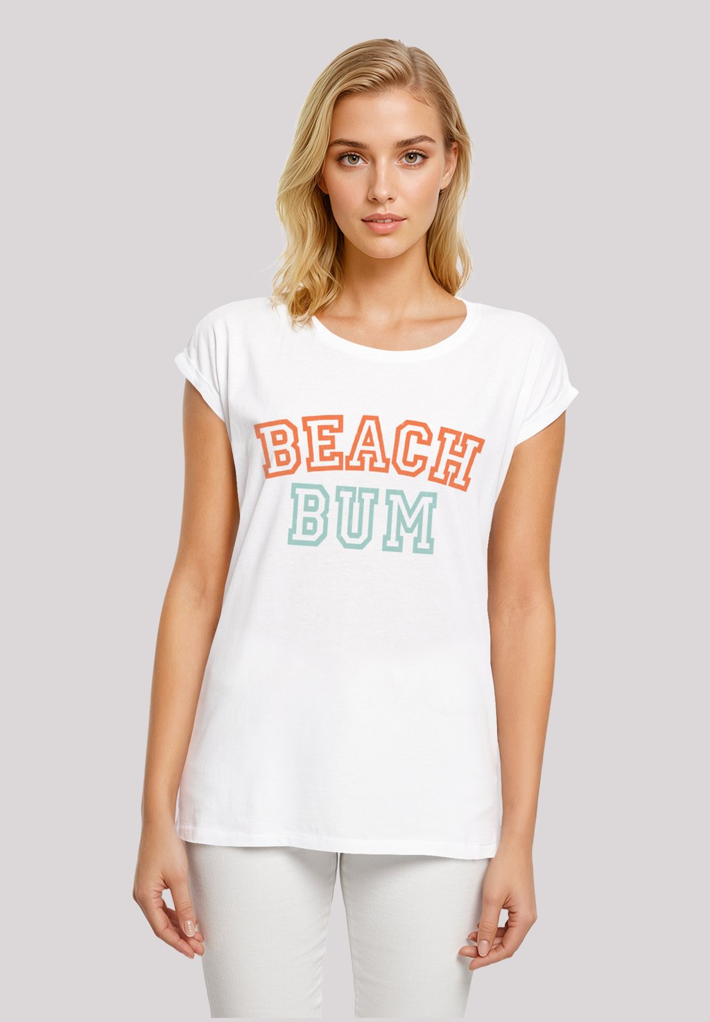 

Футболка с принтом BEACH BUM F4NT4STIC, белый
