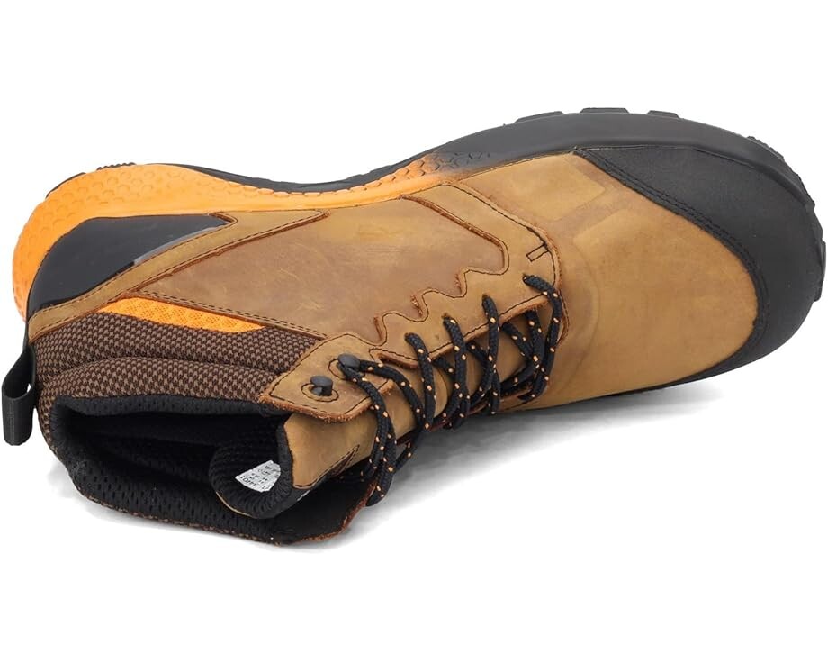 Мужские ботинки Timberland PRO комбинированные треккинговые, оранжевый/коричневый — фото 4