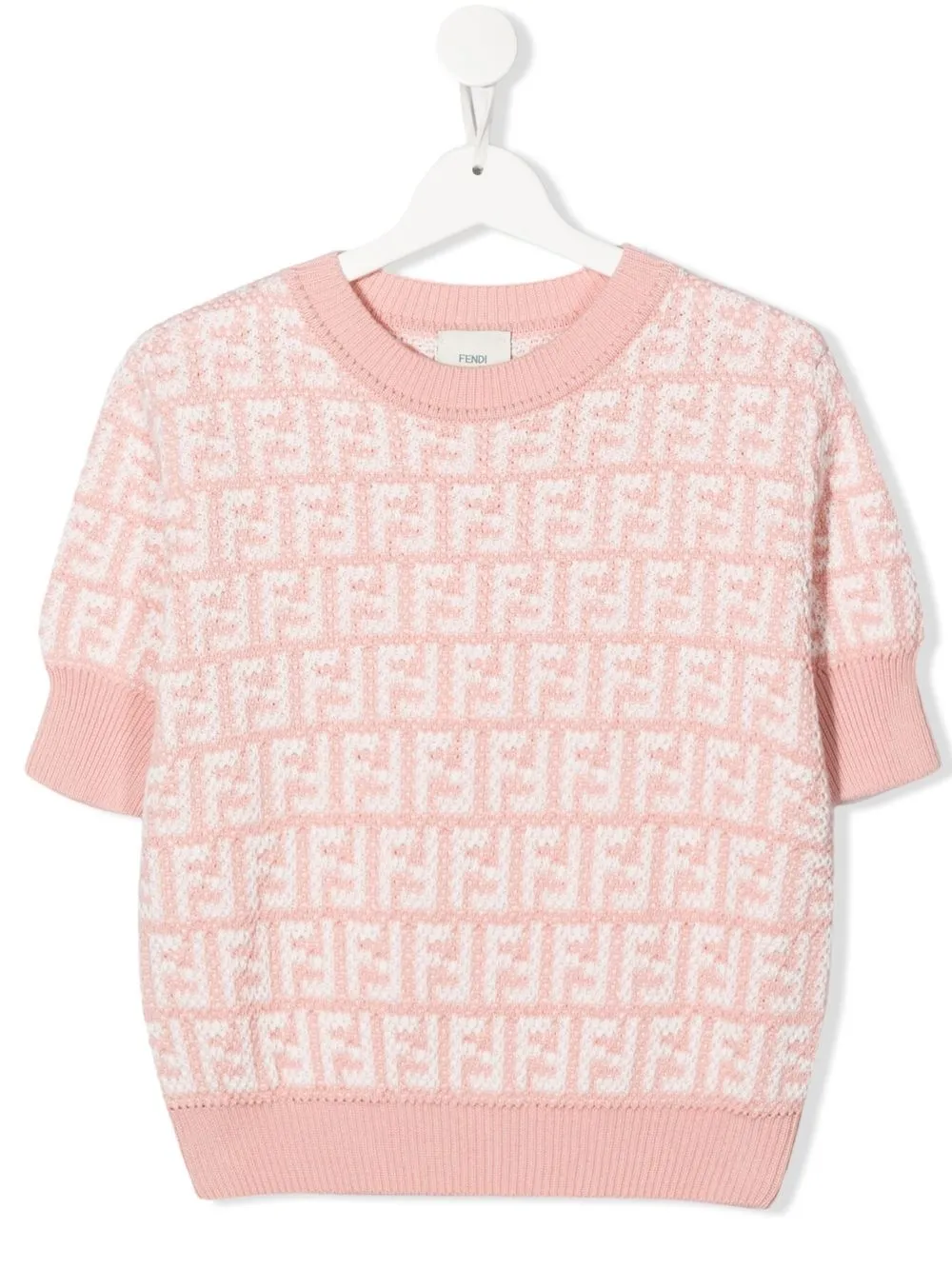 

Топ с логотипом FF FENDI KIDS, розовый