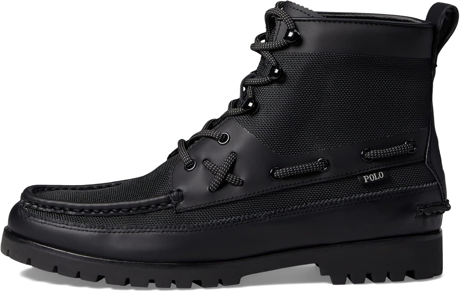 Мужские ботинки POLO RALPH LAUREN Ranger Mid из замши с искусственным мехом, Black 1 — фото 4