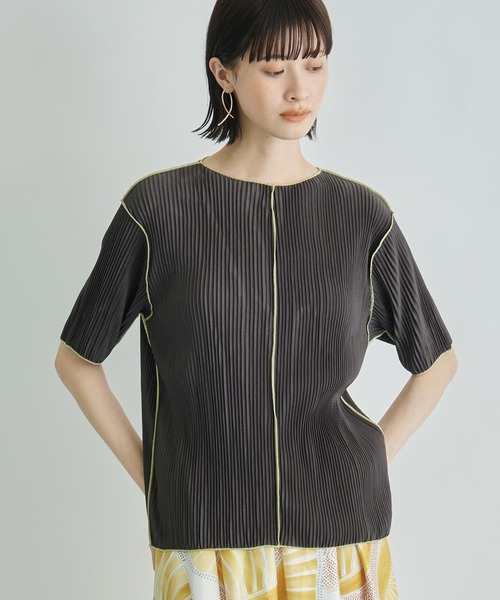 

Футболка с коротким рукавом, складчатая Settimissimo, черный